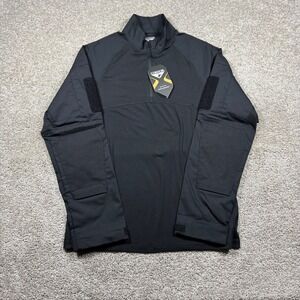 Condor Mens Gen III Combat Shirt Black Long Sleeve Tactical 1/4 Zip 101281-002-L